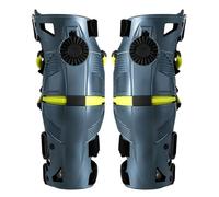 rockible Genouillères de Genouillères Protège-genoux Protection Rigides Composition PA Haute Résistance avec Articulation Segmentée et Aération pour Conduite Déplacements, Gris Foncé, M
