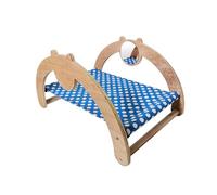 rockible Hamac pour Cochon d'Inde, lit en Bois Polyvalent, Portable et Amovible, lit Shaker pour Dragons barbus, Miroir de Chat