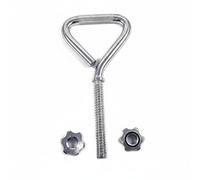 rockible Kettlebell Poignée Kettlebell Poids Haltère Accessoire Musculation Cadre Métallique Stable pour Améliorer Prise Contrôle et Puissance Adaptée au, Argent, Poignée De Kettlebell Avec 2 Écrous