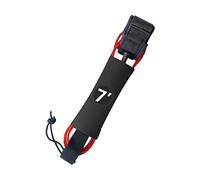 rockible Laisse de Planche de Surf, Dragonne Elastique Leash Surf Leash Corde Surf Jambe Corde pour Planche de Surf, Paddleboard, Canoë, Pêche, Rouge, 7 Pieds