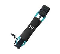 rockible Laisse de Planche de Surf, Dragonne Elastique Leash Surf Leash Corde Surf Jambe Corde pour Planche de Surf, Paddleboard, Canoë, Pêche, Bleu, 10 Pieds