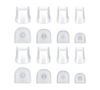 rockible Lot de 16 protège-talons hauts, silencieux, pour marcher sur l'herbe, pour mariage, Clair