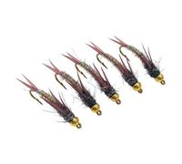 rockible Lot de 5 Leurres de Pêche à La Mouche, Jigs Nageurs, Appâts pour La Pêche, Au Brochet et en Lac