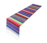 rockible Lot de 8 Chemins de Table Mexicains, Nappe Traditionnelle, 12,7 X 213 Cm, pour Décoration de Fête Ou de Mariage, violet