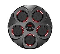 rockible Machine de Boxe Musicale, Cible Musicale Rythmique, Sac de Boxe électronique à Montage Mural, testeur de Force de Frappe améliore la, Noir