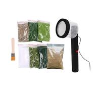 rockible Machine de flocage d'herbe statique Mini kits de flocage d'herbe statique pour modélisme de terrain ferroviaire miniature