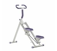 rockible Machine d'escalade Appareil de Fitness Stepper Grimpeur Vertical Cardio et Renforcement Simultanés Guidon Réglable 3 Positions Résistance à Air, Violet, Amélioration 3e Gén.