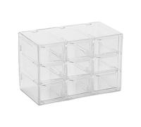 rockible Mini Bureau Petit Organisateur avec Tiroirs pour Femmes Filles Bijoux Support de La Boîte de Rangement, 9 tiroirs