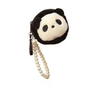 rockible Mini Portefeuille en Peluche Organisateur Portable Porte-Monnaie Panda pour Voyage Shopping Femmes, Rond