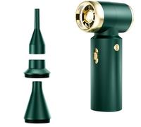 rockible Mini sèche-Cheveux sans Fil à Ventilateur, Petit sèche-Cheveux Compact réglable en continu, Puissance pour Le Bureau, Vert