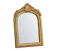 rockible Miroir de Coiffeuse Vintage décoratif à Poser sur Une Table de Salle de Bain, Cadre en résine, Miroir de Maquillage arqué pour Meuble de Rangement, 14.5 Cm X 2 Cm X