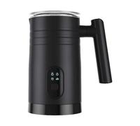 rockible Mousseur à Lait, Cuiseur Vapeur Automatique, Acier Inoxydable, Réglage de La Température, Chocolat Chaud, Préparation Du Café Antiadhésif, Noir