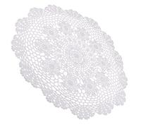 rockible Napperons de Table de Coton Au Crochet Faits Main Napperons de de Broderie (Rond, 40 Cm, 50 Cm), 50cm