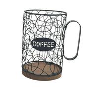 rockible Organisateur de dosettes de café, porte-capsules expresso, récipient pour la cuisine, la maison ou l'hôtel, Noir, Sans Couvercle