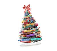 rockible Ornement acrylique 2D, panneau décoratif pour sapin de Noël 2D, plaque de table pour bibliothèque, Nœud Papillon