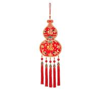 rockible Ornement décoratif suspendu en forme de calebasse pour le Nouvel An chinois, avec pompon, pour la fête du printemps, à décorer dans le salon, la
