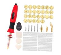 rockible Outil de pyrogravure sur bois avec support en métal, stylo de pyrogravure électrique filaire pour travaux manuels en cuir, gravure