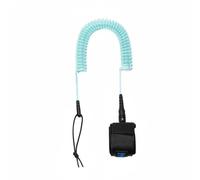 rockible Paddleboard Leash Résistance Cordon Spiralé Néoprène Adaptée Pratique du Paddle Surf Loisirs Nautiques Promenades, Bleu