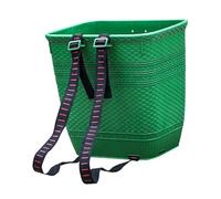 rockible Panier arrière en PP avec Bretelles, Porte-légumes agricole, Panier de cueillette de vergers, Panier de Rangement pour Camping et Jardinage, Vert