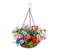 rockible Panier de Jardinière Suspendu, Décoration de Bouquet avec Panier Mangeoire, Pot de Fleurs Décoratif, Pot de Fleurs pour Terrasse, Porche, Balcon, mais, coloré
