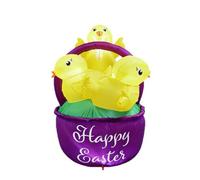 rockible Panier Pâques Gonflable Extérieur Décoration Pâques Gonflable Stable pour Pelouse