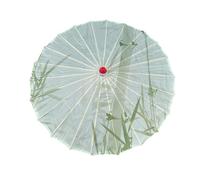 rockible Parapluie Chinois en Papier huilé, décoration, Art, décoratif, Fait à la Main, Parasol Oriental en Papier huilé pour Costumes et événements, Vert