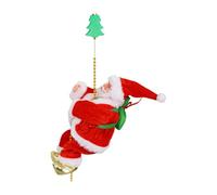 rockible Père Noël grimpant Père Noël électrique Corde d'escalade Étagère de Créative Maison Porte Fête de Vacances Drôle Décoration de