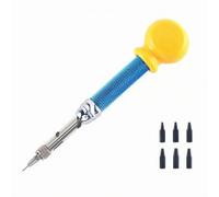 rockible Perforateur Cuir Manuel Six Pointes Interchangeables Léger Perforatrice 6 Échangeables Antidérapant pr Travaux Manuels