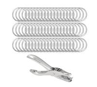 rockible Perforatrice à un trou pour papier de bureau, perforatrice manuelle, pince à perforer pour cartes de vœux, fiches de révision et cahiers