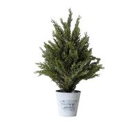 rockible Petit cyprès artificiel de Noël, petite fausse plante en pot, pièce maîtresse, arbre artificiel en pot pour l'entrée, le porche