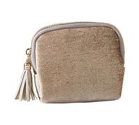 rockible Petite Trousse de pour Bijoux, Organisateur de chaînes, Boucles d'oreilles, Bracelets, Pompons, bagues, Pochette de Rangement à Fermeture, Gris