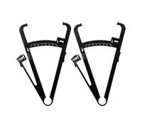 rockible Pied à coulisse pour mesurer l'épaisseur du corps, instrument de mesure en forme de Y, haute performance, outils de mesure des plis cutanés, Échelle Simple Noire
