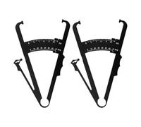rockible Pied à coulisse pour mesurer l'épaisseur du corps, instrument de mesure en forme de Y, haute performance, outils de mesure des plis cutanés, Double échelle Noire