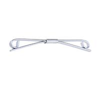 rockible Pince à Cravate Classique pour Homme, Accessoire de Bijouterie pour Mariage et Affaires, Argent