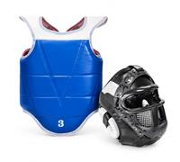 rockible Plastron Karate pour Sparring avec Protection Abdominale et Thoracique Rembourrage EVA pour Arts Martiaux