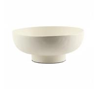 rockible Plateau Décoratif Serviteur Plateau Coupe Corbeille Résine Synthétique Forme Ronde Élevée avec Large Ouverture pour Présenter Fruits Petits Objets Adapté au Salon Table Comptoir, Uni
