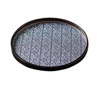 rockible Plateau En Verre Begonia, Plateau à Apéritif, Solution de Rangement pour Bureau, Plateau de Salle à Manger, Plateau Organisateur de Bijoux, Plateau à, 30cmx30cmx2.4cm