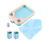 rockible Plateau pour Art Diamant avec Couvercle trieur, Facile à Utiliser et Anti-déversement, idéal pour la Broderie et Les Loisirs créatifs, Coloré