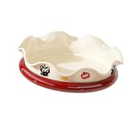 rockible Plateau Tournant pour Présenter Des Amuse-gueules, Plateau de Rangement, Récipient, En Forme de Fleur, Décoration Intérieure, Assiette à Fruits Secs P, avec Des Motifs de Chats