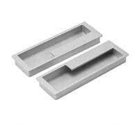 rockible Poignée Coquille Antirille Poignée Encastrée Rectangulaire En Alliage Zinc Morne pr Cuisine Contemporaine,