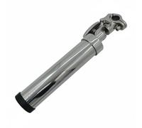 rockible Porte-Canne à Pêche pour Pont Support Canne Fixation à Pince Métallique Tube avec Capuchon Acier INOX 316 Réglage d'Orientation Adapté aux Bateaux et, Pince De Tube 22-25MM
