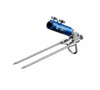 rockible Porte Cannes à Pêche Support Canne Pique Support Stand Fixation en Alliage d'Aluminium Magnésium Clamping Cylindrique Maintien Fiable Tiges de Sol, Bleu Diamant, Universel