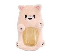 rockible Porte-Cartes Photo en Peluche, Petit Sac de Rangement pour poupée, Cadeau Unique, Dessin animé, Protecteur Portable, Multifonctionnel, Mignon, étui de, Renard