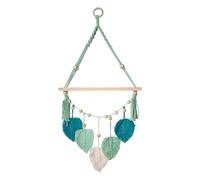 rockible Porte-plantes en macramé, étagère murale faite main pour livres, photos et plantes, idéale comme fond.