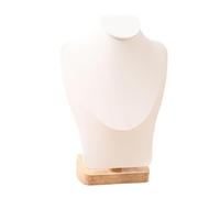 rockible Présentoir à Bijoux, Support de Collier pour Photographie, Organisateur de Buste de Bijoux, Ornement pour Salon, Bureau, White M