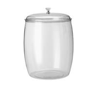 rockible Récipient de conservation des aliments, bocal hermétique transparent avec couvercle, boîte transparente pour bonbons, thé, farine, sucre, noix, 17.5 L
