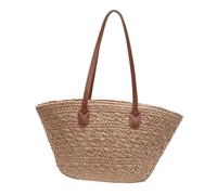 rockible Sac à bandoulière tissé fourre-Tout de Plage pour la fête de la fête de la Summer Summer Street, Noir