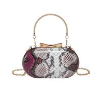 rockible Sac à Corps croisé des Femmes avec Un Sac de Messager à chaîne détachable pour Les banquets Polyvalents, Violet