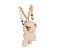 rockible Sac à Dos Ours en Peluche, Sac à Dos de Voyage élégant pour Femmes, Filles, Enfants, Adolescents, Cadeau, Beige