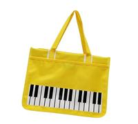 rockible Sac fourre-Tout pour Piano Accessoires Sac à 'épaule Sac à Main pour Musiciens Musiciens Femmes, Jaune